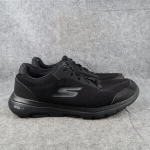 Skechers Shoes Mens 11.5 Athletic Trainer Go Walk Sneakers Casual Active Black